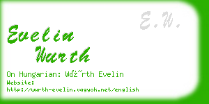 evelin wurth business card